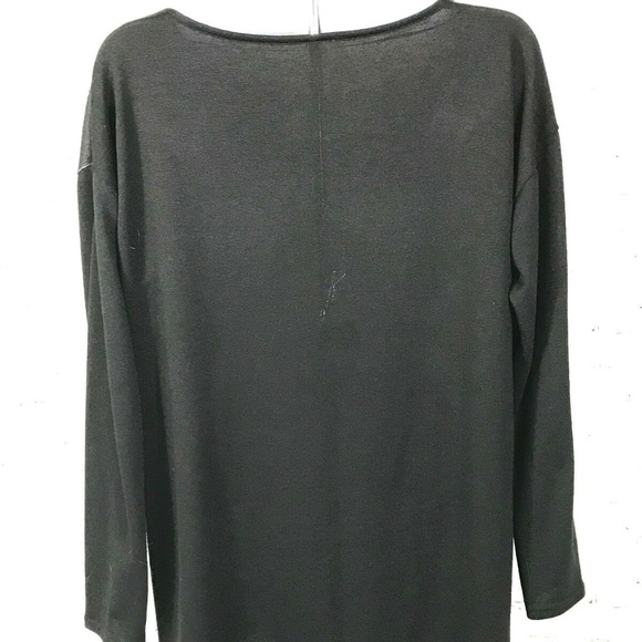 Worthington Top Blouse Size Medium Black‎ Gray - Picture 2 of 8